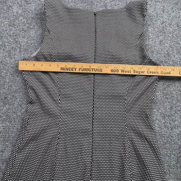 WHBM Dress Womens 12 Polka Dot Sleeveless‎ Flounce Ruffle Hem Sophisticated Work - Picture 10 of 13